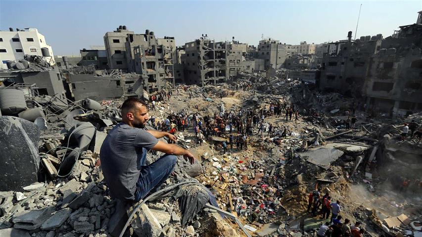 Ciudades arrasadas por bombardeo israelí
