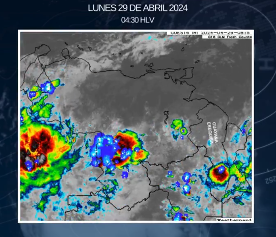Situación meteorológica para el 29 de abril de 2024 en Venezuela