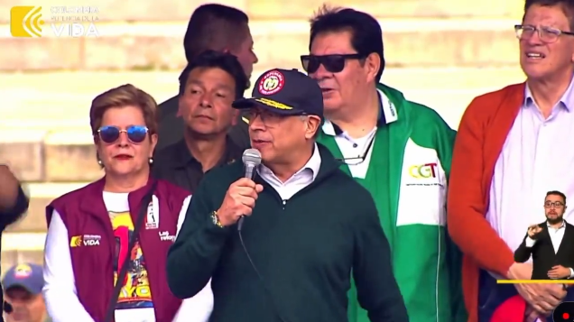 Presidente Petro en su discurso 1 de mayo en Colombia