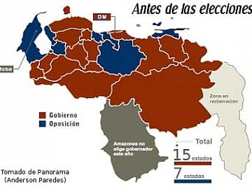 Nuevo mapa político: Venezuela
