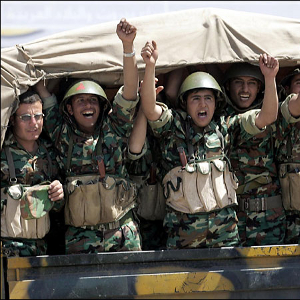 Soldados del Ejército sirio