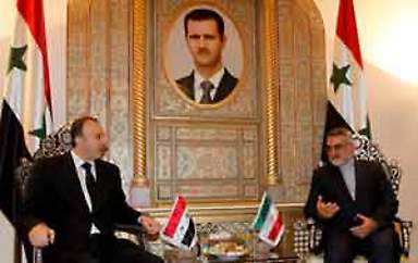 Dirigentes parlamentarios de Irán y Siria reunidos