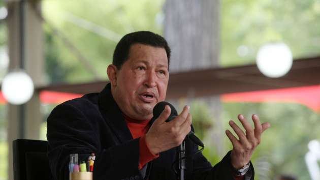 El presidente Chávez