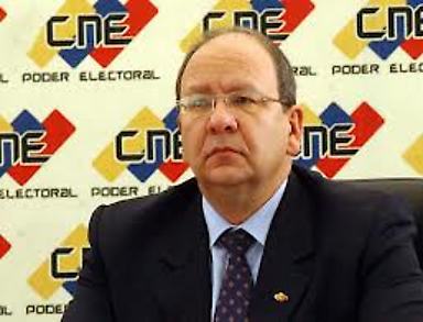 El rector del Consejo Nacional Electoral (CNE), Vicente Diaz