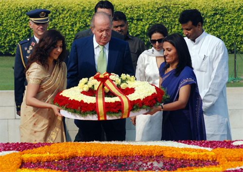 El Rey Juan Carlos en la India
