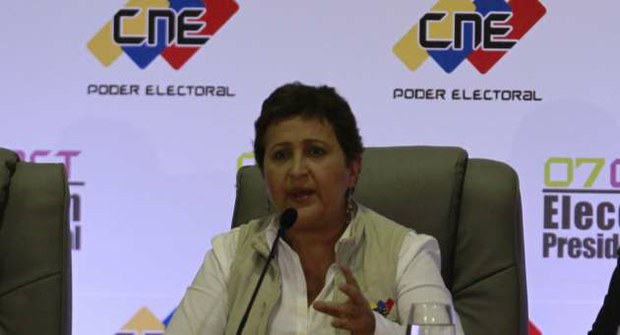 Presidenta del Consejo Nacional Electoral (CNE), Tibisay Lucena