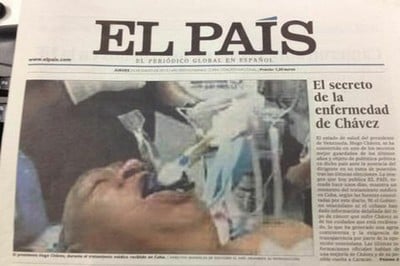 Edición impresa de El País. Tuvieron que retirarla de circulación