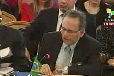 El embajador de Brasil ante la Organización de Estados Americanos (OEA), Breno de Souza