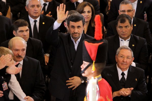 Jefes de estado en el funeral de Chávez