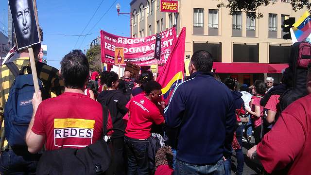 Simpatizantes de REDES marcharon con entusiasmo en San Francisco en honor a Chávez.