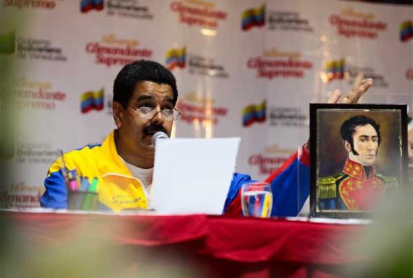 El presidente de la República Nicolás Maduro