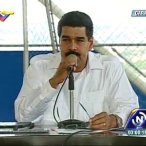 Presidente Maduro durante la inauguración de una Cancha de Paz en Caracas