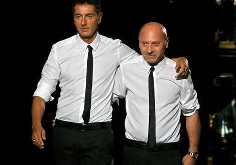 Domenico Dolce y Stefano Gabbana dueños de la casa de moda Dolce & Gabbana