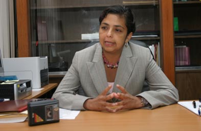 Delcy Rodríguez, Ministra del Poder Popular para Comunicación e Información.
