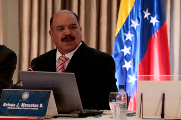 El ministro de Finanzas y presidente del Banco Central de Venezuela, Nelson Merentes