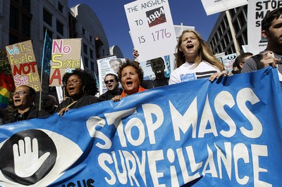 "Detengan la vigilancia masiva", fue el eslogan con el que marcharon los ciudadanos en la capital estadounidense