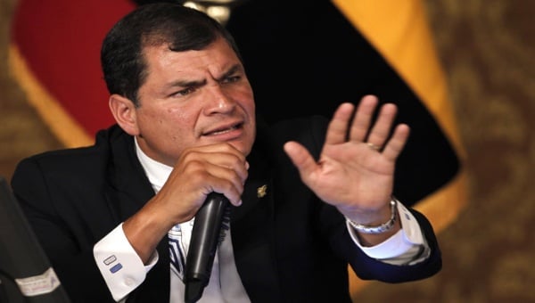 El presidente ecuatoriano, Rafael Correa