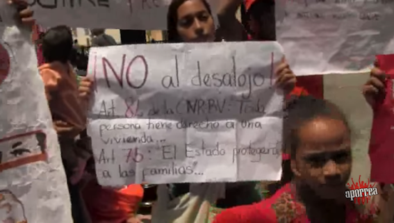 No somos invasores, somos pobladores. No al desalojo