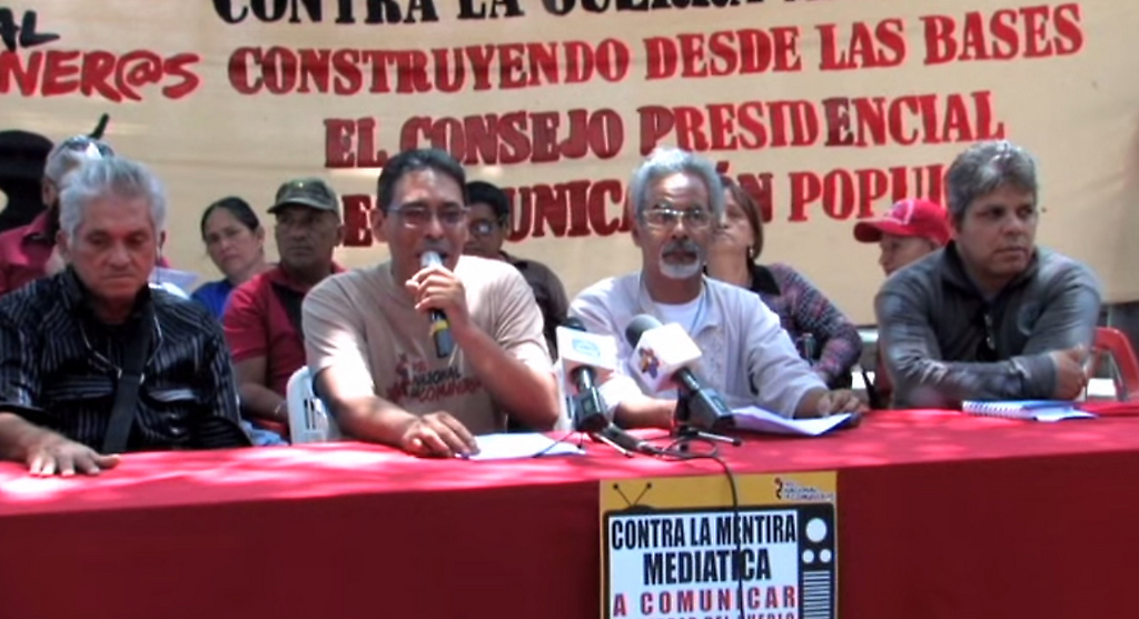 Rueda de Prensa de los comunicadores populares de medios comunitarios y alternativos