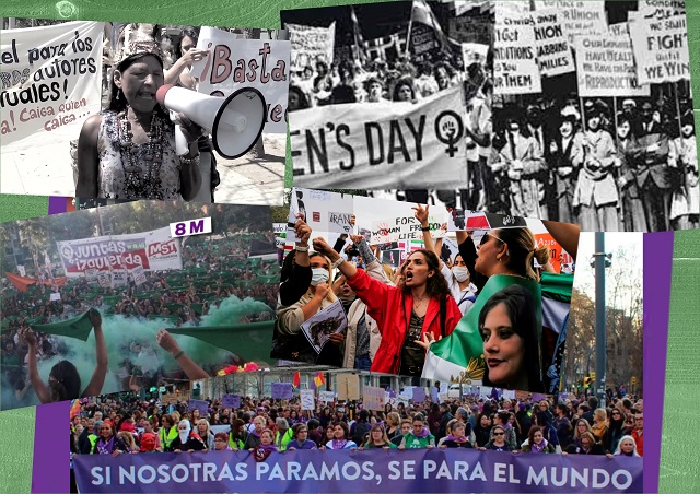Imagenes relacionadas con el Día Internacional de la Mujer (8 M) en el mundo y en Venezuela