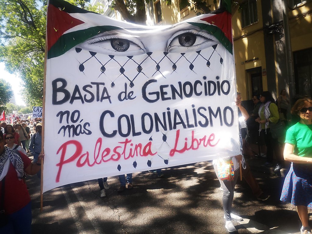 En España piden fin al genocidio de Israel en Palestina
