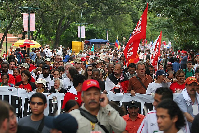 La marcha fue encabezada por el Comité Organizador