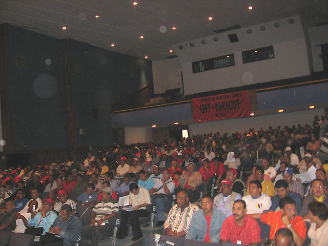 Unos 500 dirigentes sindicales de la Corriente Clasista, de todo el país, llenaron el auditorio de la Casa Sindical de El Paraíso