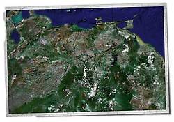 Una foto satelital de Venezuela es una de la herramientas con que cuentan los jugadores para la invasión a Venezuela en el video-juego anti-venezolano Mercenarios 2.
