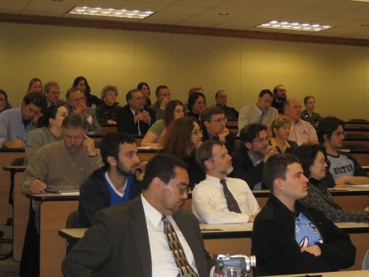 Parte del público asistente a la conferencia dictada por el Magistrado Fernando Vegas en la Universidad de Kent