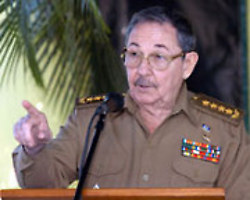 Primer vicepresidente cubano, general de Ejército Raúl Castro