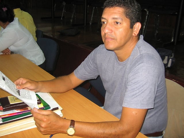 Marcos García, dirigente de Fentrasep