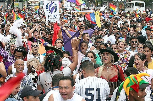 marcha por el orgullo gay en Caracas