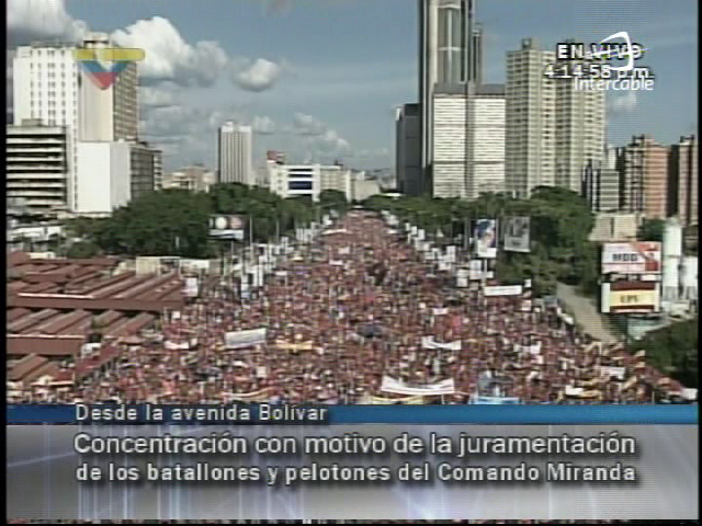 Globovisión manipula las imágenes de la marcha