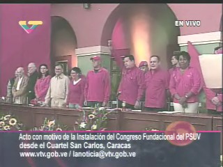 Presidente Chávez encabeza instalación del Congreso Fundacional del PSUV