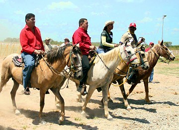 Chávez en las llanuras de Apure