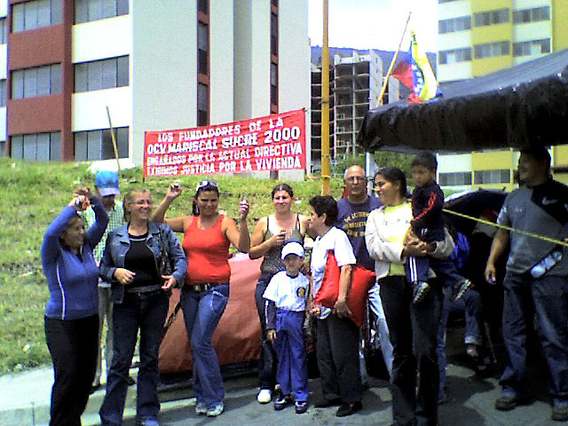 Campamento de la OCV "Mariscal Sucre 2000", desde hace meses sus integrantes, vienen solicitando al gobierno regional, se les cumpla con la entrega de sus viviendas.