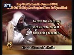 Osama bin Laden en el video distribuido en internet