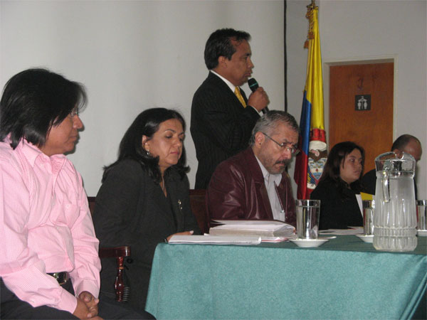 Panel del foro sobre la desaparición forzosa en Colombia
