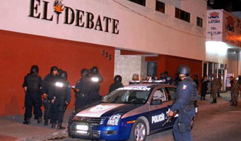 Instalaciones del Diario mexicano El Debate, en la ciudad de Culiacán, estado de Sinaloa.