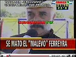 Se suicida represor argentino para evitar detención Mario Ferreyra, conocido como "El Malevo