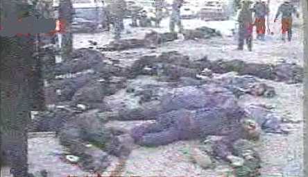 Imagen de video de último momento:  Víctimas del bombardeo.