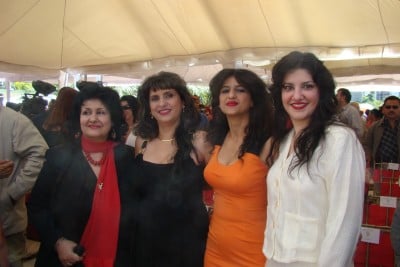 Familia Saab: de izquierda a derecha, Alia (madre), Yman, Rima y Marilin