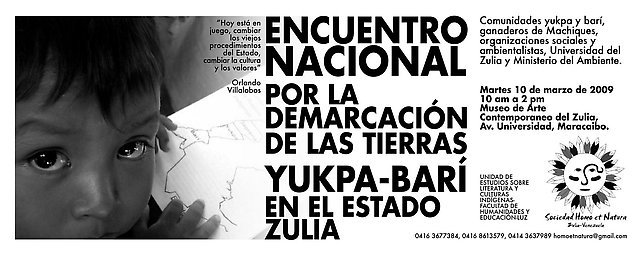 Encuentro Nacional por la Demarcación de las tierras Yukpa y Barí en el Zulia
