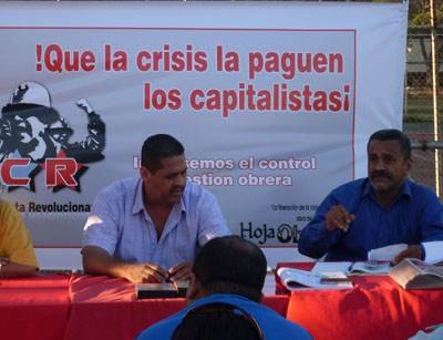A la reunión de la Tendencia Clasista Revolucionaria (TCR) de Sidor asistieron más de 50 trabajadores de Sidor, Ferrominera, Proforca y otras.