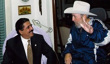 Zelaya se reunió con el compañero Fidel en su visita a la isla de Cuba