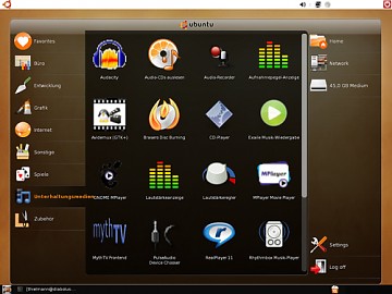 Imagen de la versión para Netbooks de Ubuntu 9.04