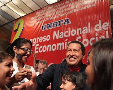 El Presidente Hugo Chávez este viernes