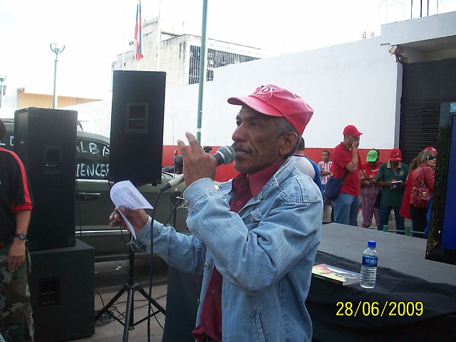 Ismael  Hernández  Miembro de la URT-Carabobo y del Equipo Nacional de Coordinación de la UNETE