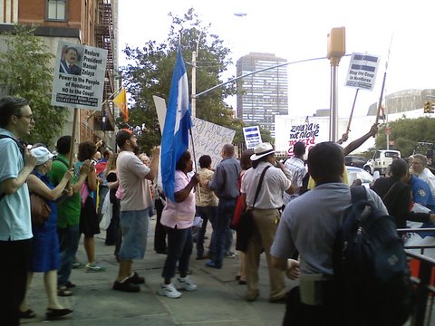 La manifestación se dirigió a la ONU