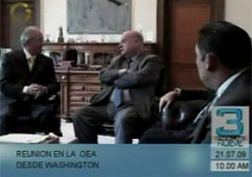 José Miguel Insulza reunido este martes en Washington con la delegación de la oposición venezolana